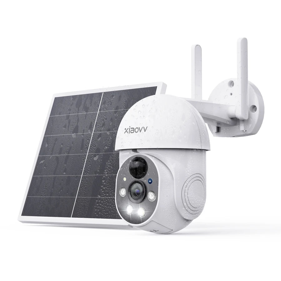 Xiaovv camera 8MP 4K wifi camera dual lens wireless outdoor monitoring AI human detection security IP automatic tracking camera