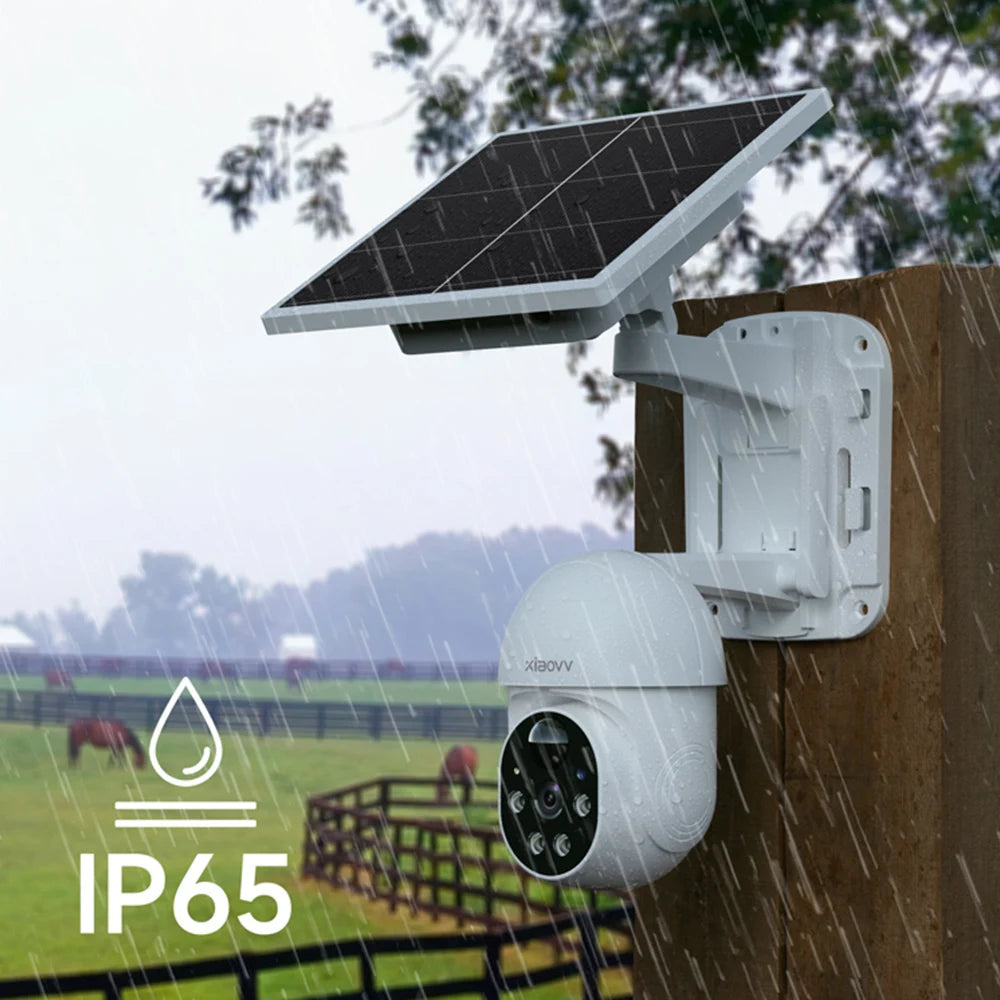 Xiaovv camera 8MP 4K wifi camera dual lens wireless outdoor monitoring AI human detection security IP automatic tracking camera