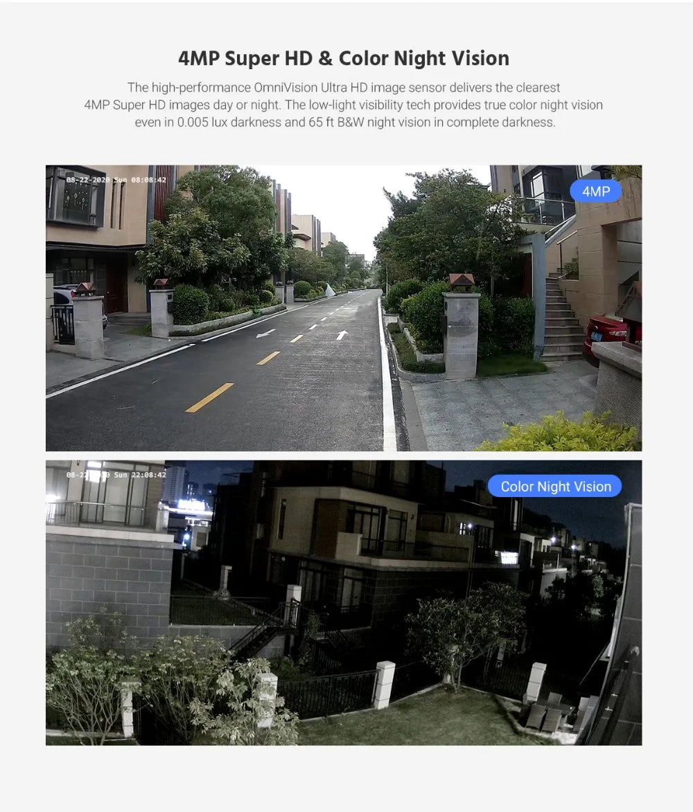 ANNKE 4MP PTZ IP Camera With 4X Optical Zoom AI Detection