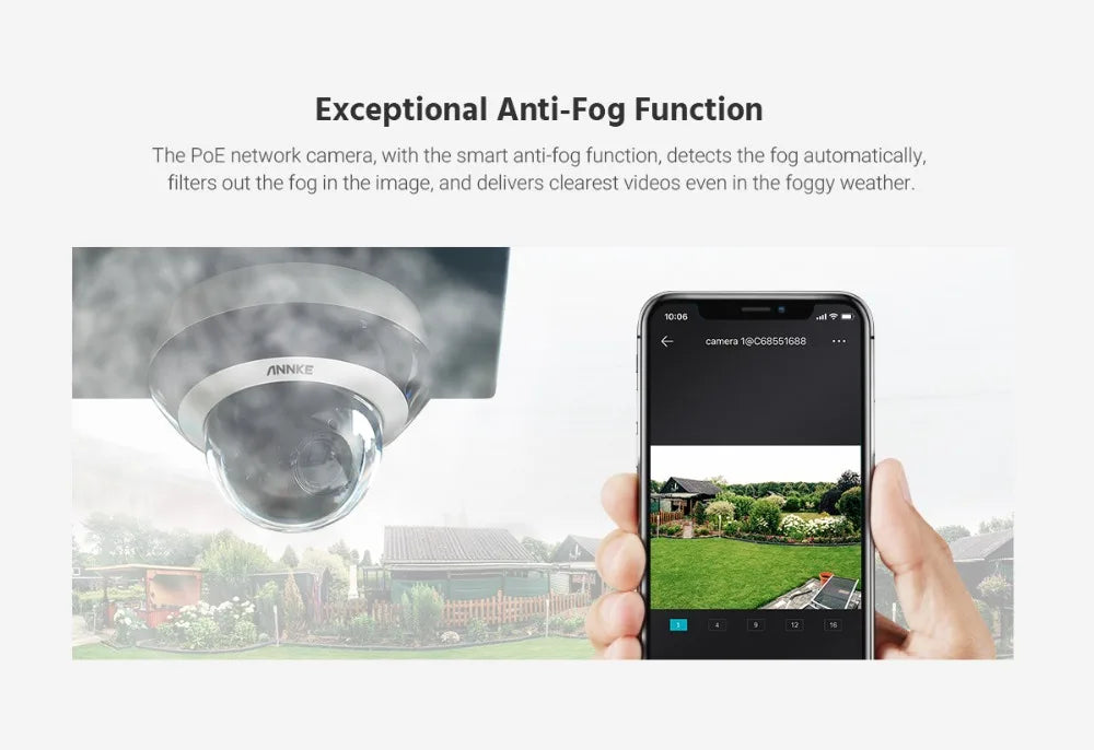 ANNKE 4MP PTZ IP Camera With 4X Optical Zoom AI Detection