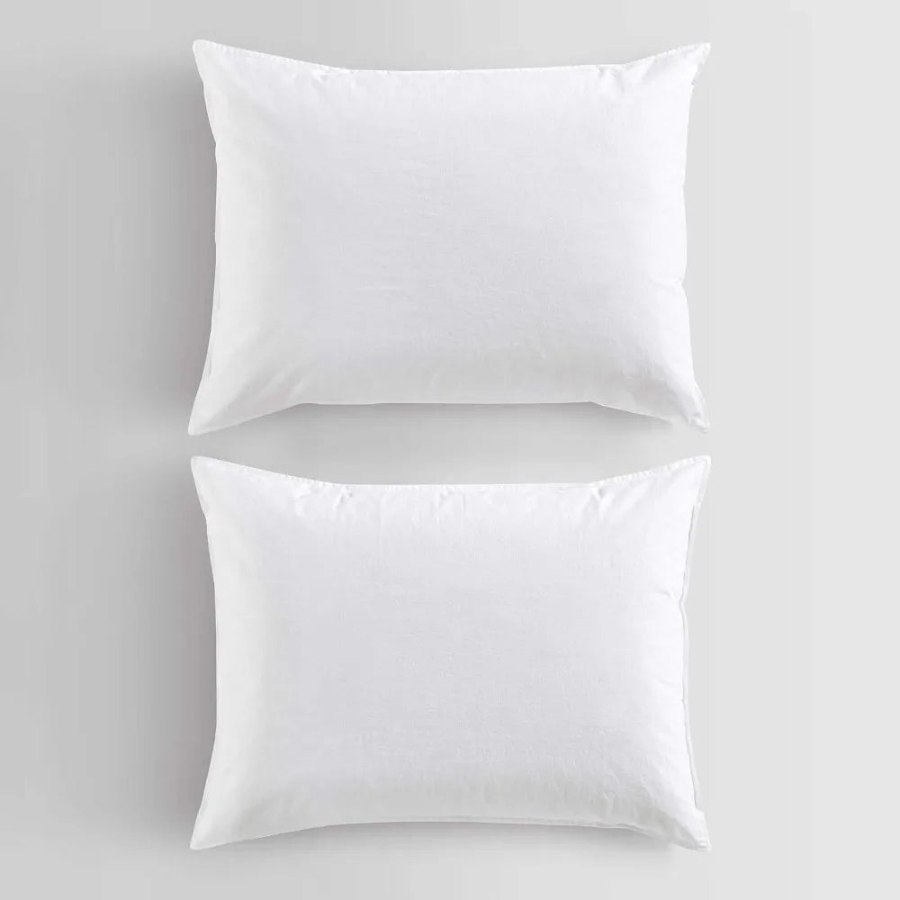 Cotton Washed Percale Duvet Cover Set, Modern Bedding with Matching Shams, Cozy Home Decor