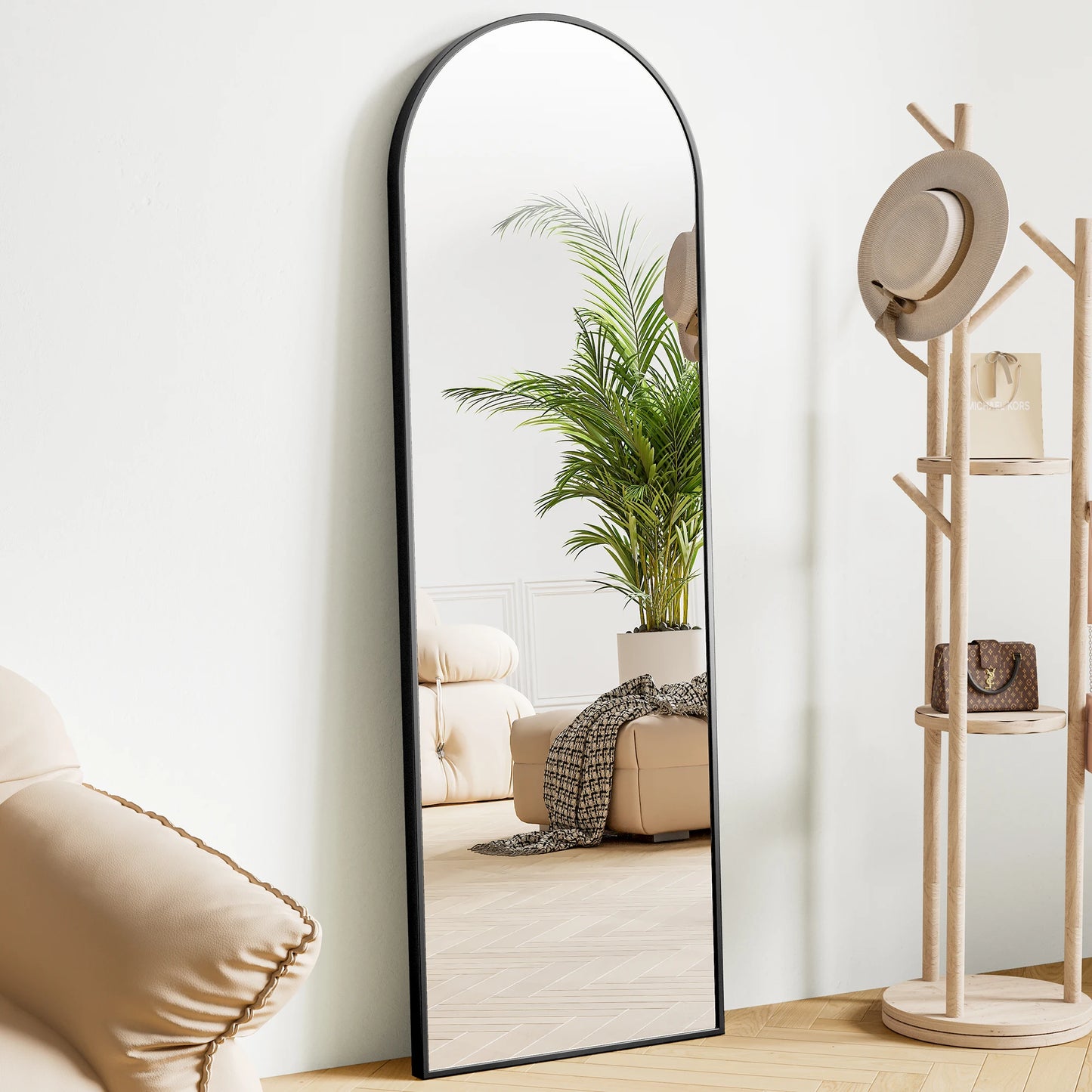 JHK 64"x21" Full Body Wall Mirror Standing Hanging or Leaning Wall-Mounted Mirrors