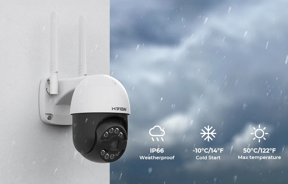 H View 8CH 5MP Wireless Security Camera System NVR Kit