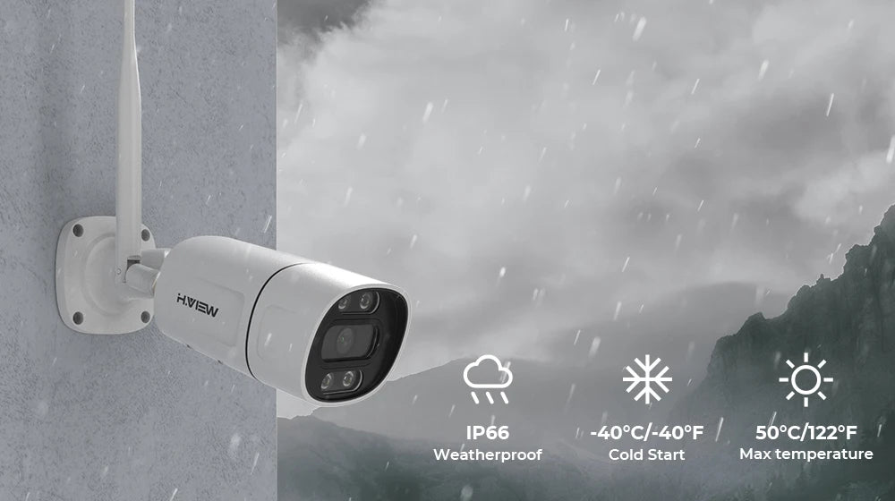 H View 8CH 5MP Wireless Security Camera System NVR Kit
