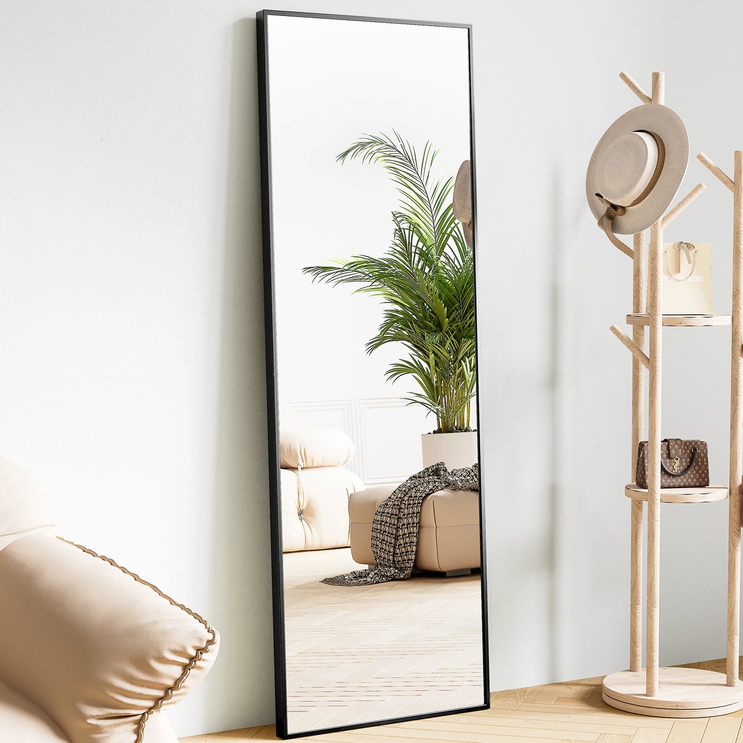 JHK 64"x21" Full Body Wall Mirror Standing Hanging or Leaning Wall-Mounted Mirrors