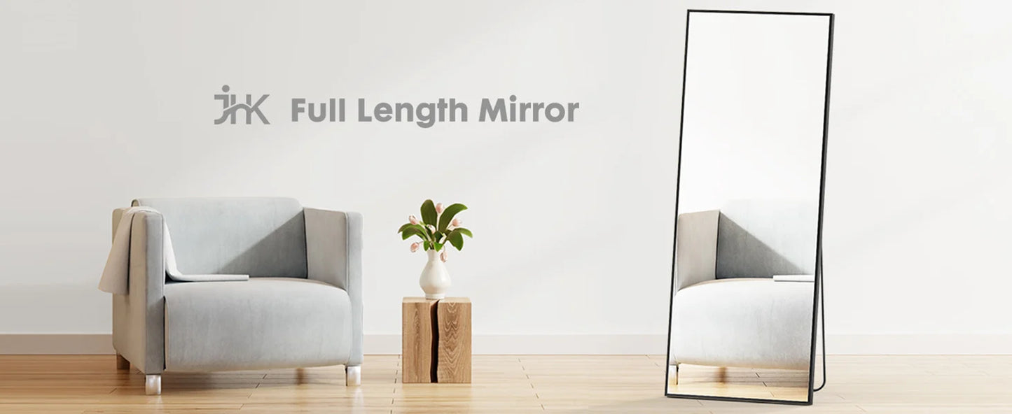JHK 64"x21" Full Body Wall Mirror Standing Hanging or Leaning Wall-Mounted Mirrors