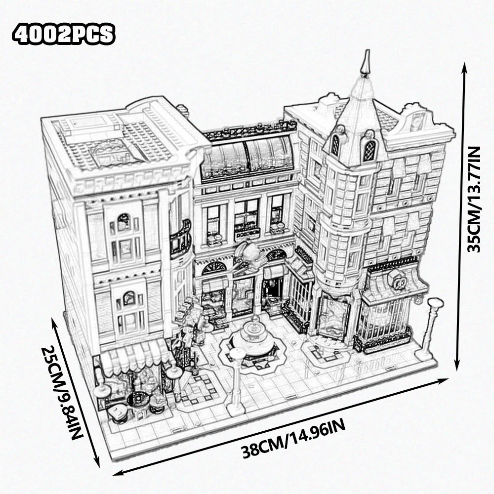 Adorable Bedroom Decoration Assemblysquare House Model 3231PCS Building Blocks Brick For Room Decor Architectural Christmas Gift