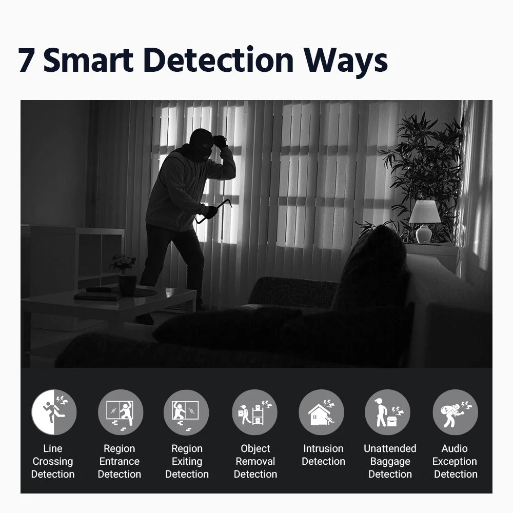 ANNKE 4MP PTZ IP Camera With 4X Optical Zoom AI Detection