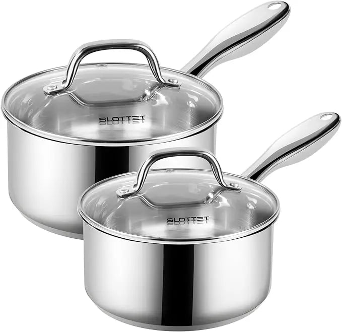Stainless Steel Sauce Pan Set 1 Qt 2 Qt 3 Qt Induction