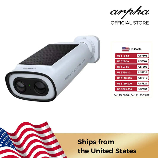 Arpha K06 SoloCam Outdoor Solar 2K WiFi Camera With PIR