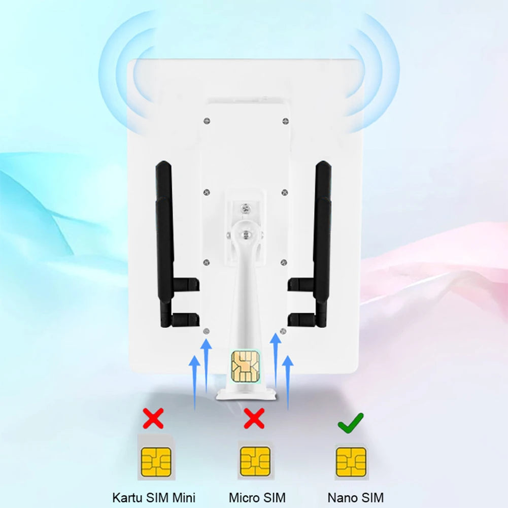 Solar Panel Powered Outdoor Wireless Router 15W 25600mAh 4G LTE Modem Router with SIM Card Slot for Outdoor Security Camera Etc