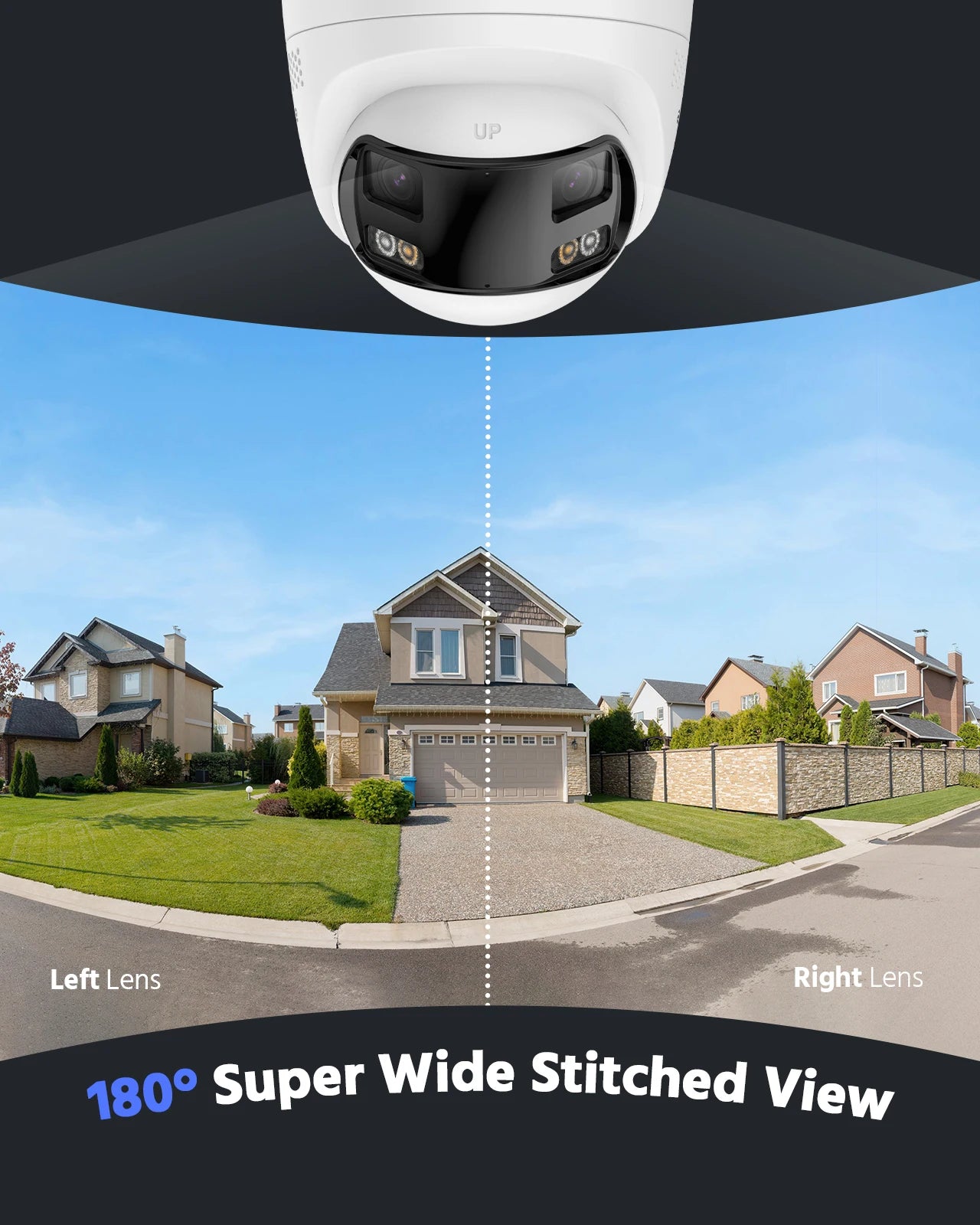 ANNKE 8MP Panoramic Outdoor PoE Camera 180 Dual Lens