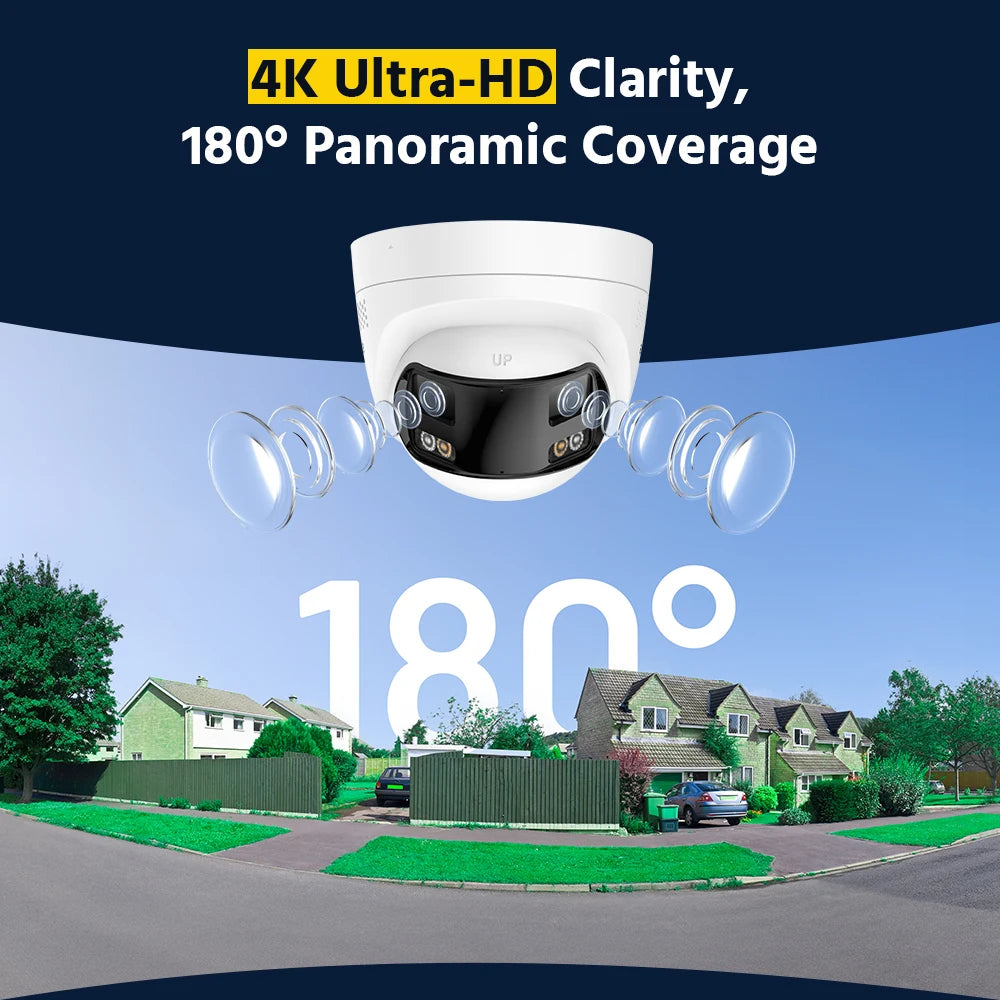 ANNKE 8MP Panoramic Outdoor PoE Camera 180 Dual Lens