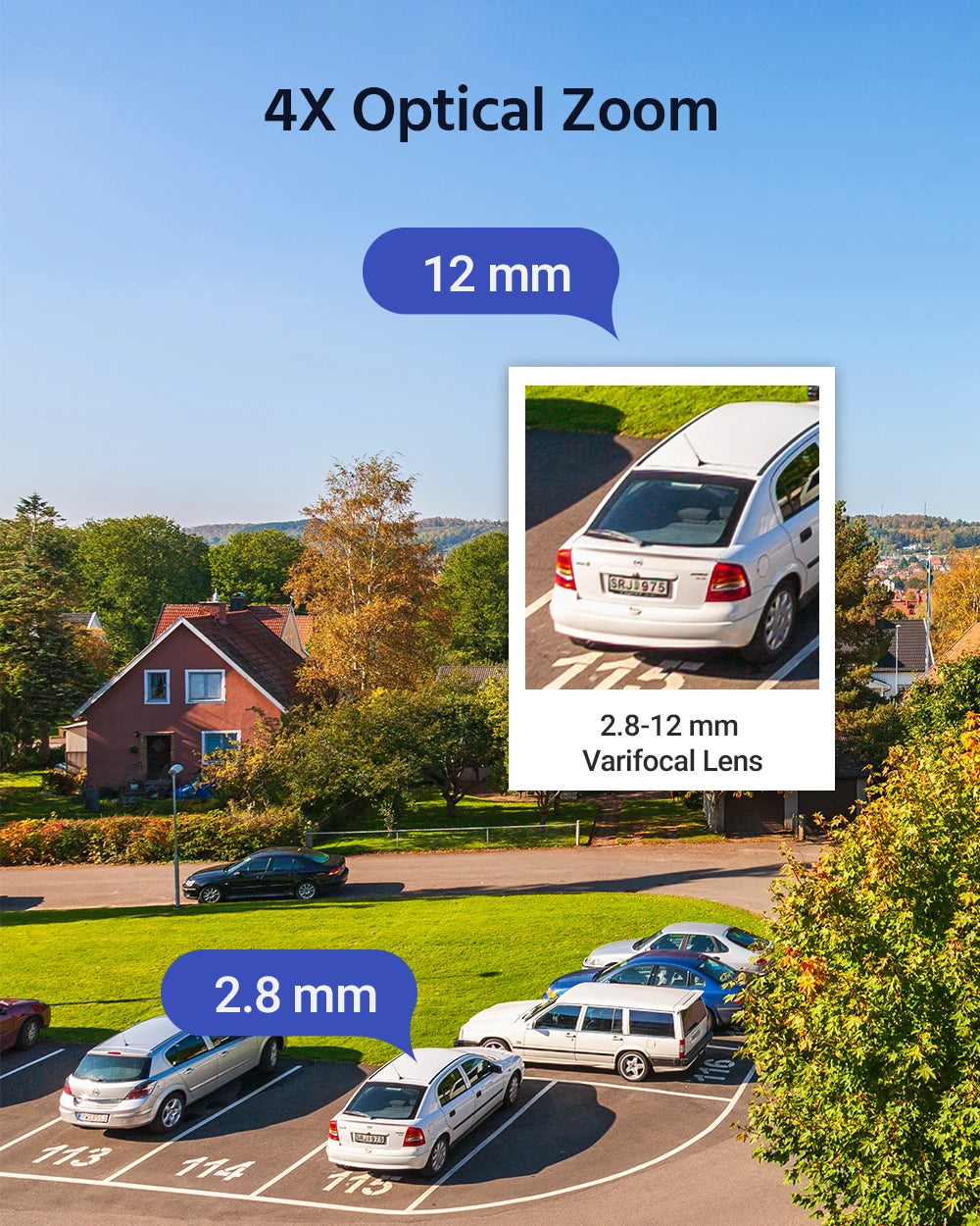 ANNKE 4MP PTZ IP Camera With 4X Optical Zoom AI Detection