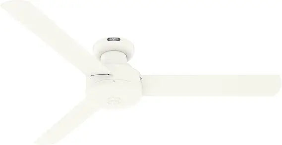 Matte Black 52-inch Casual Style Indoor Low Profile Ceiling Fan with Wall Control for Bedroom Living Spaces