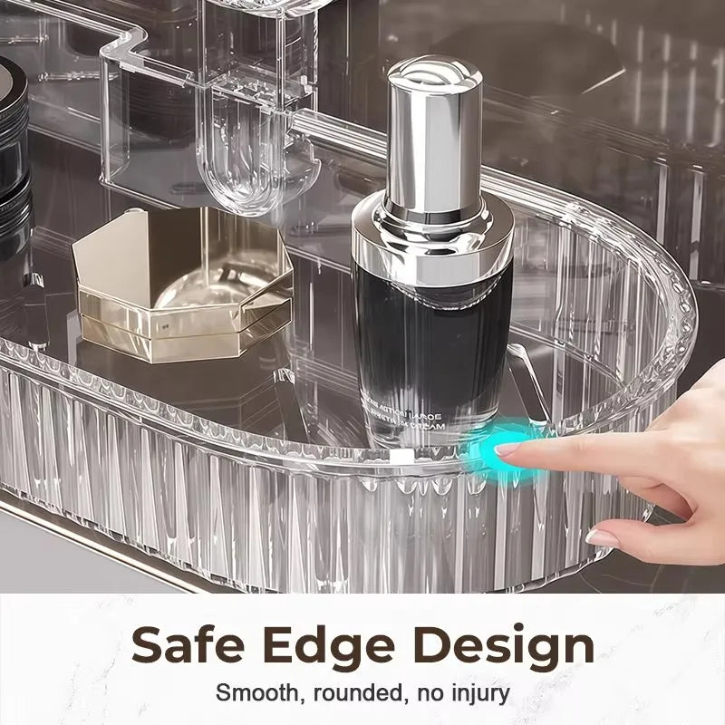 Shower Suction Cup Shelf Basket Light Glacier Pattern bathrm Organizer Storage Rotating To Suck Remove
