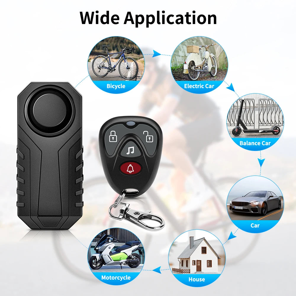 Elecpow Bike Anti Theft Alarm With Remote Rechargeable Waterproof Scooter Motorcycle Bicycle Security Protection Alarm System