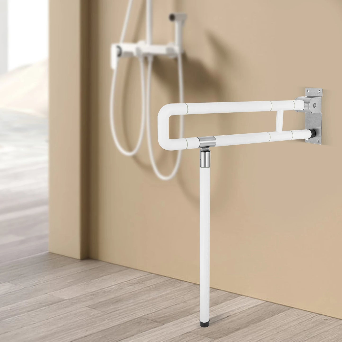 Foldable Wall Grab Bar for Toilet Support and Assistance