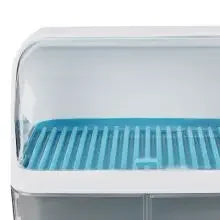 2 Layer Dish Drying Rack With Cover Drip Tray For Kitchen