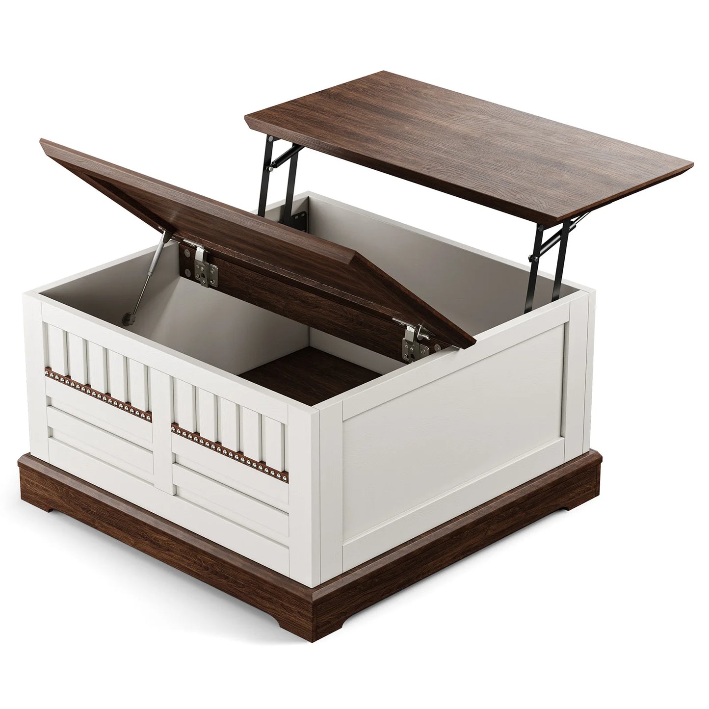 31.5" Farmhouse Lift Top Coffee Table with Large Hidden Storage Compartment for Living Room
