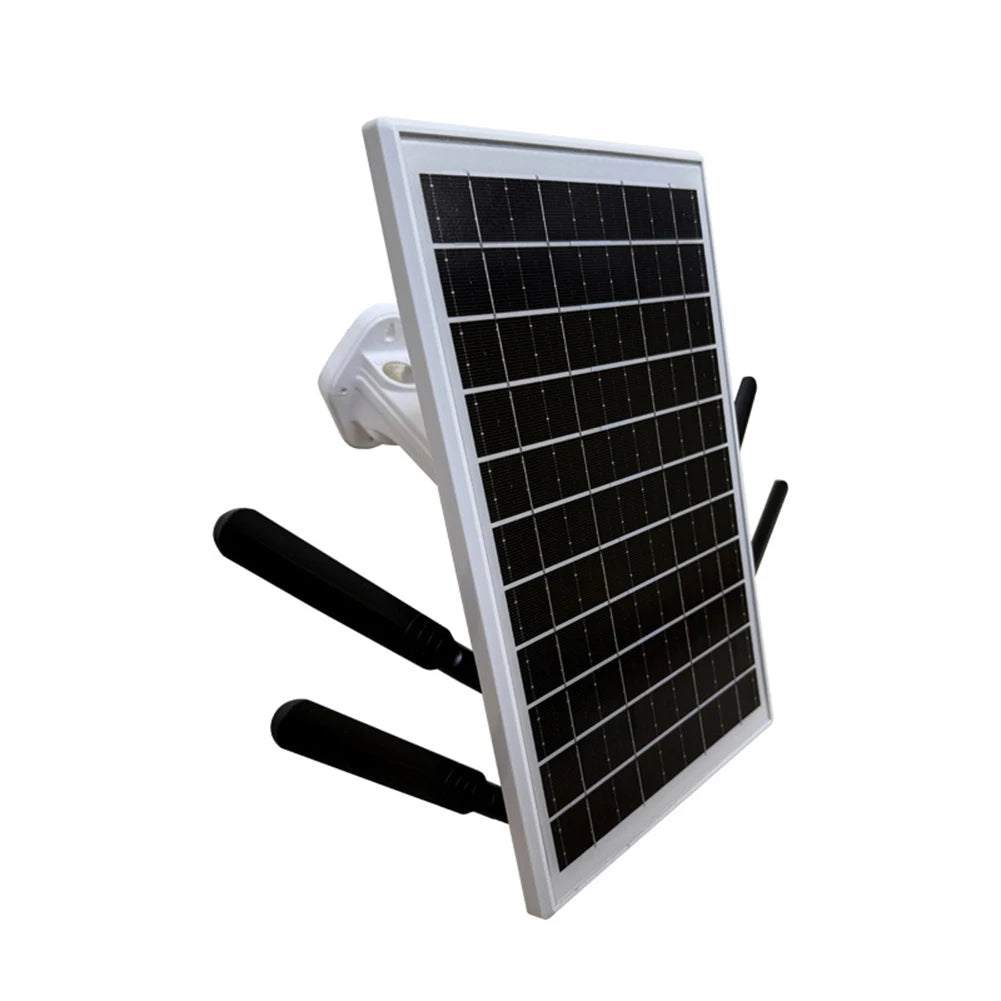 Solar Panel Powered Outdoor Wireless Router 15W 25600mAh 4G LTE Modem Router with SIM Card Slot for Outdoor Security Camera Etc
