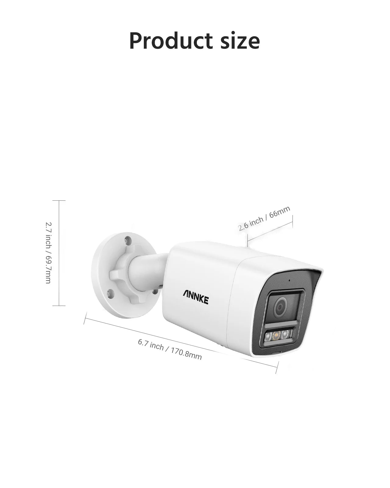 ANNKE 12MP 3K PoE IP67 Security Camera With Dual Light