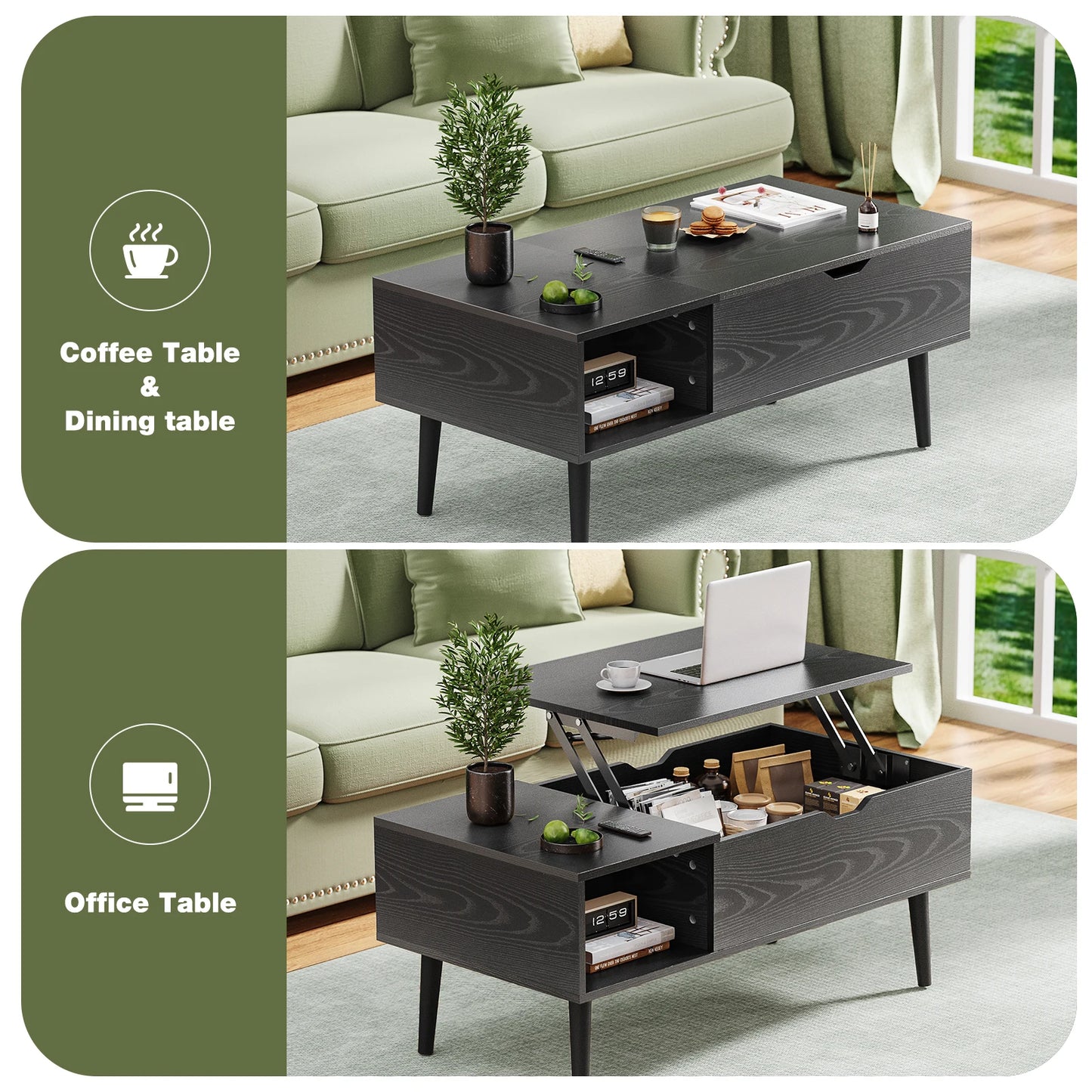 JHK Lift Top Coffee Tables For Living Room