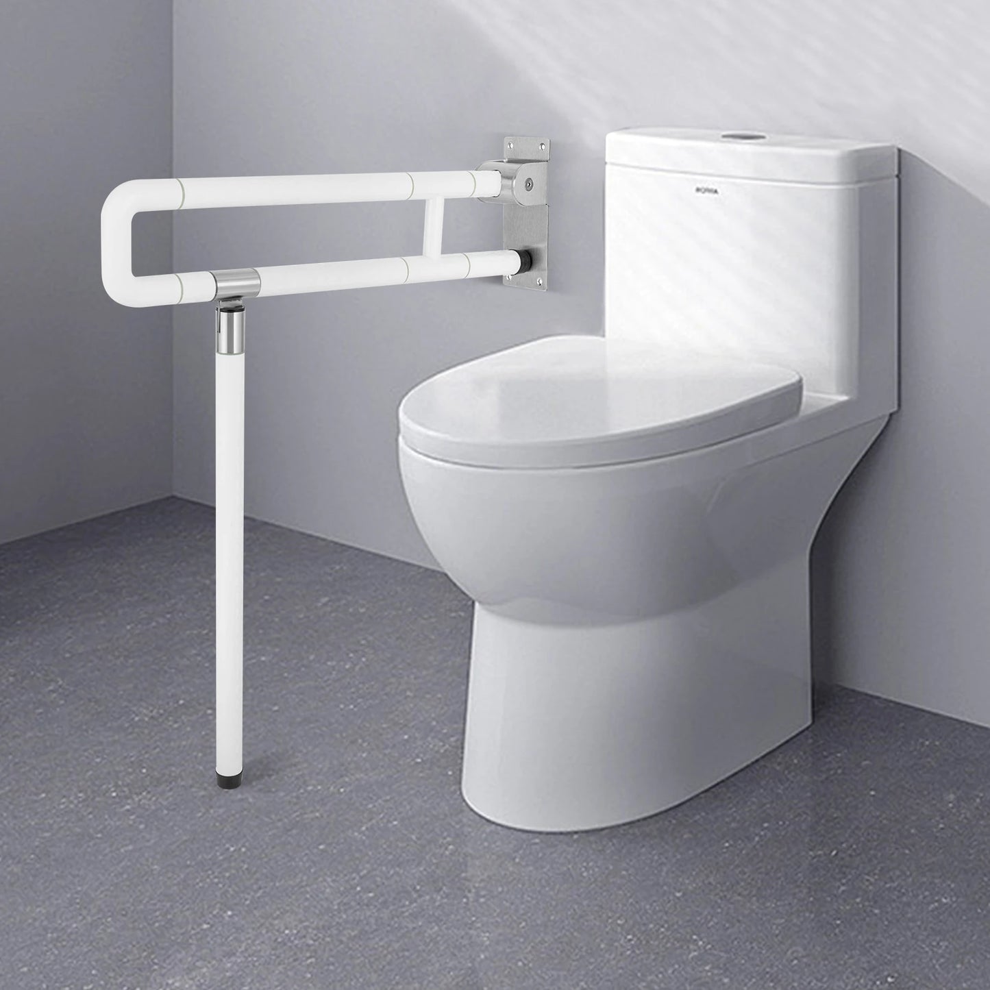 Foldable Wall Grab Bar for Toilet Support and Assistance