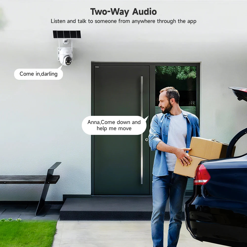 Xiaovv camera 8MP 4K wifi camera dual lens wireless outdoor monitoring AI human detection security IP automatic tracking camera
