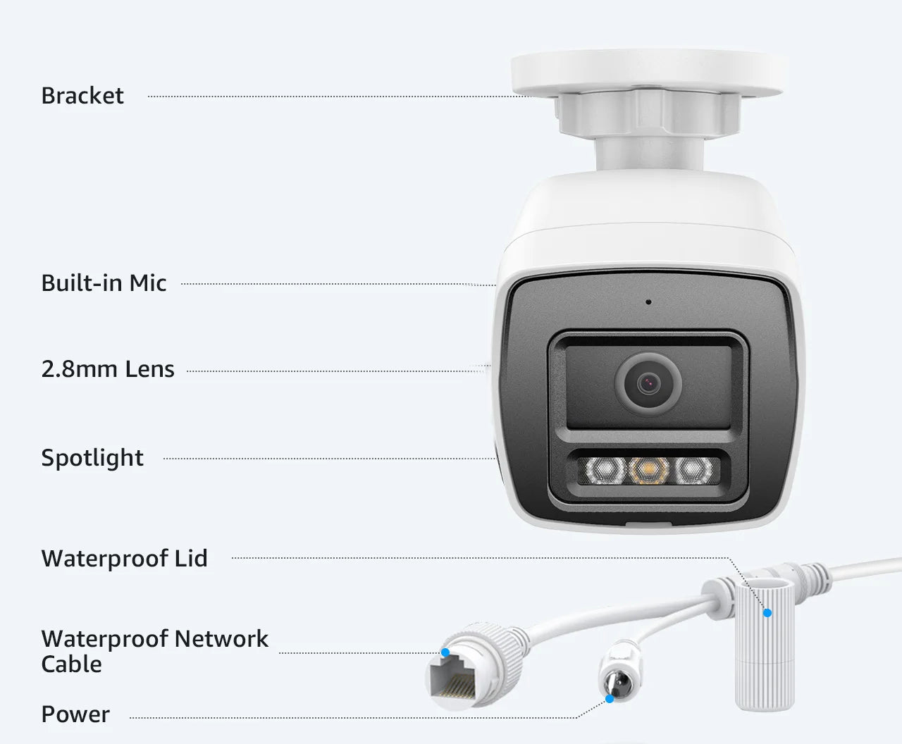 ANNKE 12MP 3K PoE IP67 Security Camera With Dual Light