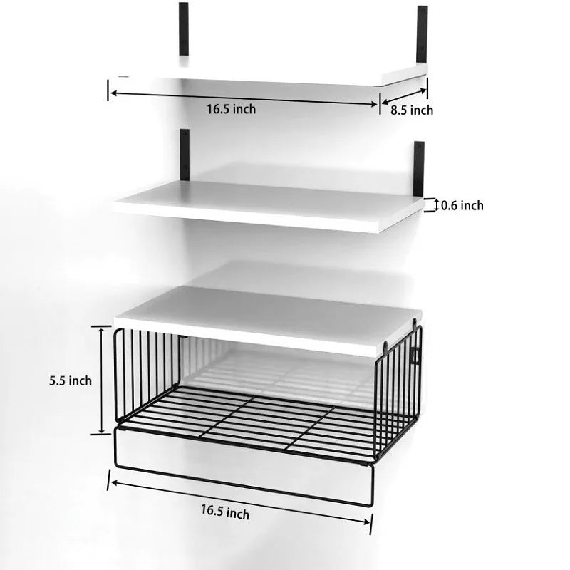 Wall Mounted Floating Shelves 3 Wood Bathroom Shelves Farmhouse Floating Shelf