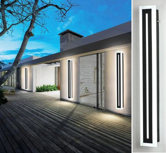 Outdoor Long Strip Modern LED Wall Lighting Fixture Lamps, Wall Sconce Fixture Wall lamp Elegant Frosted