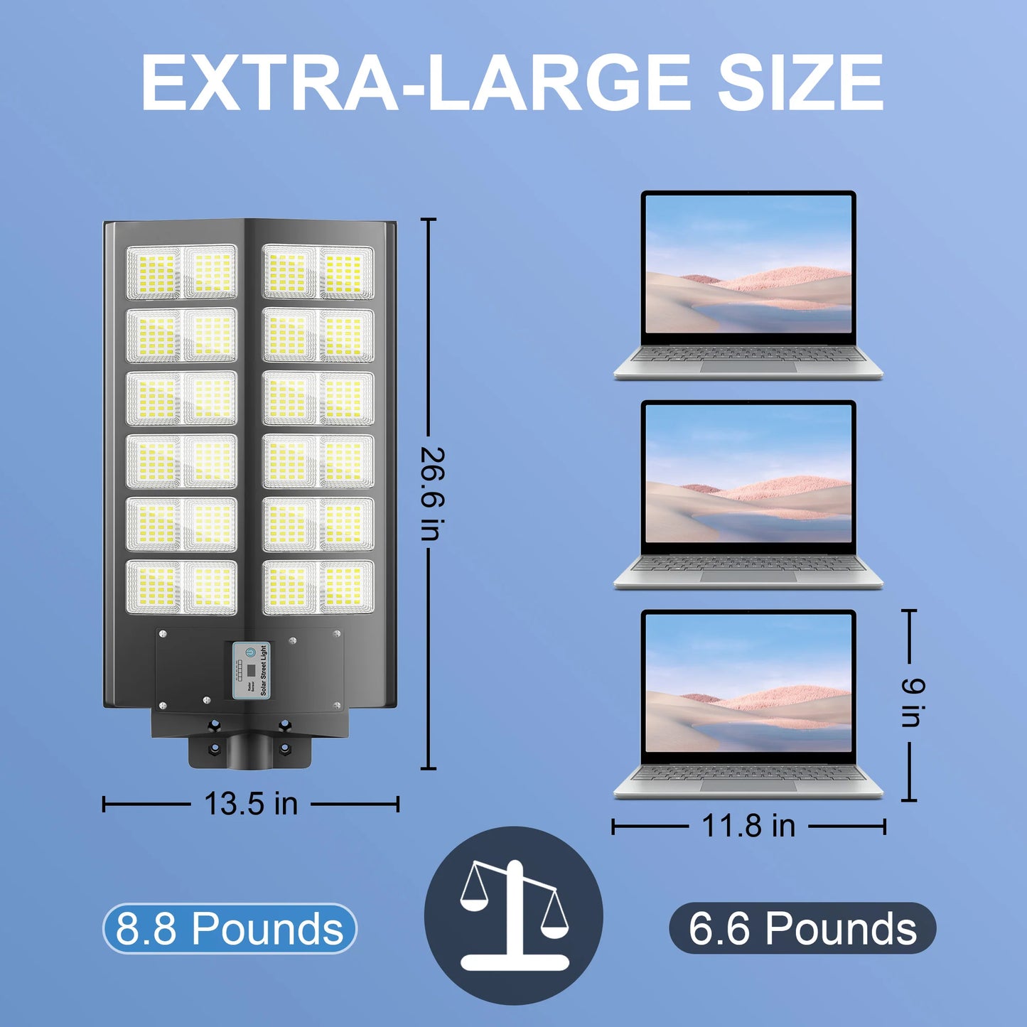 4 Pack Outdoor Solar Street Lights IP65 Waterproof Motion