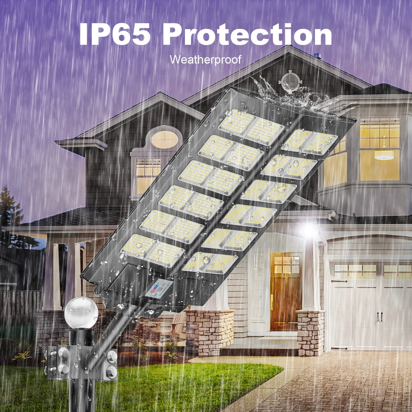 4 Pack Outdoor Solar Street Lights IP65 Waterproof Motion