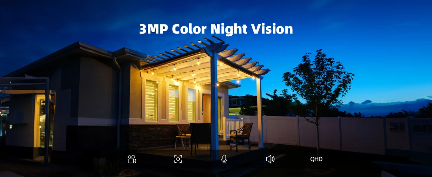 ZUMIMALL APP F5 Security Cameras Wireless Outdoor with Magnetic Mount