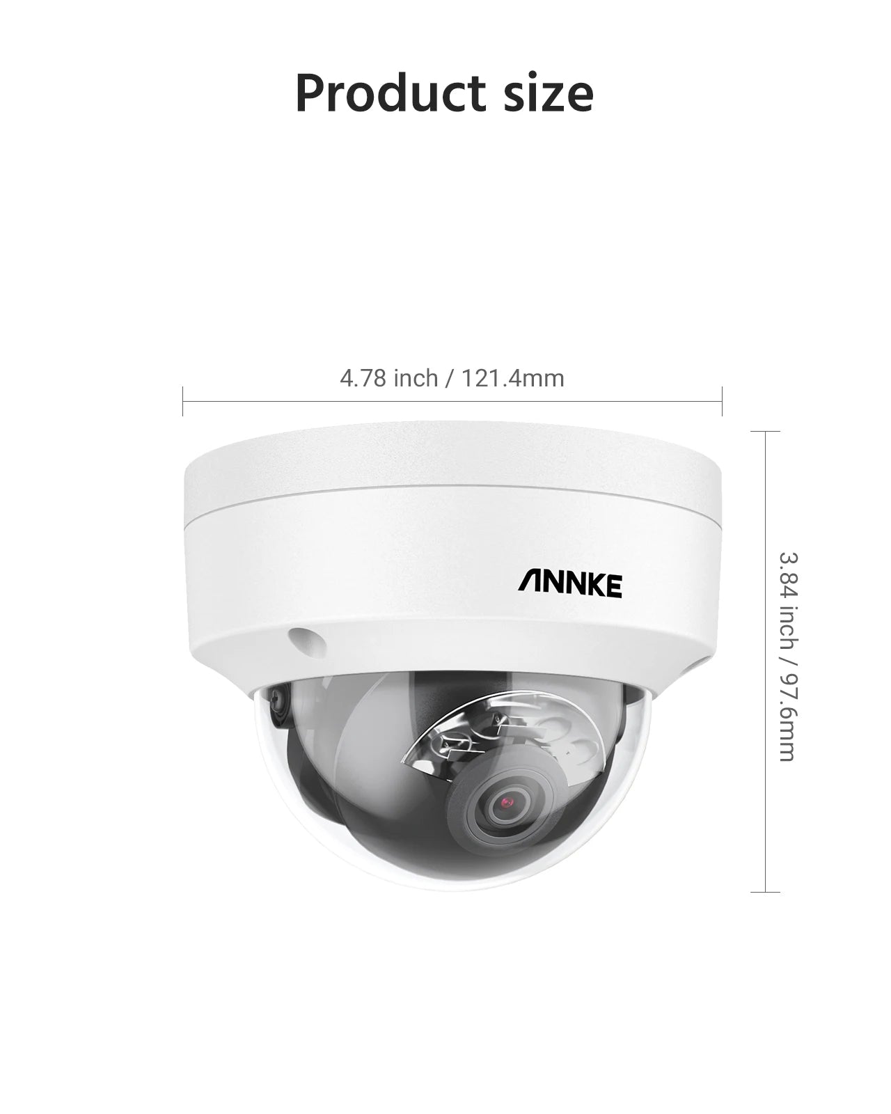 ANNKE 12MP 3K PoE IP67 Security Camera With Dual Light
