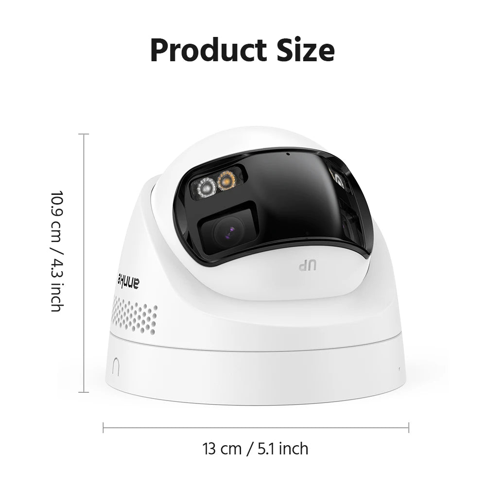 ANNKE 8MP Panoramic Outdoor PoE Camera 180 Dual Lens