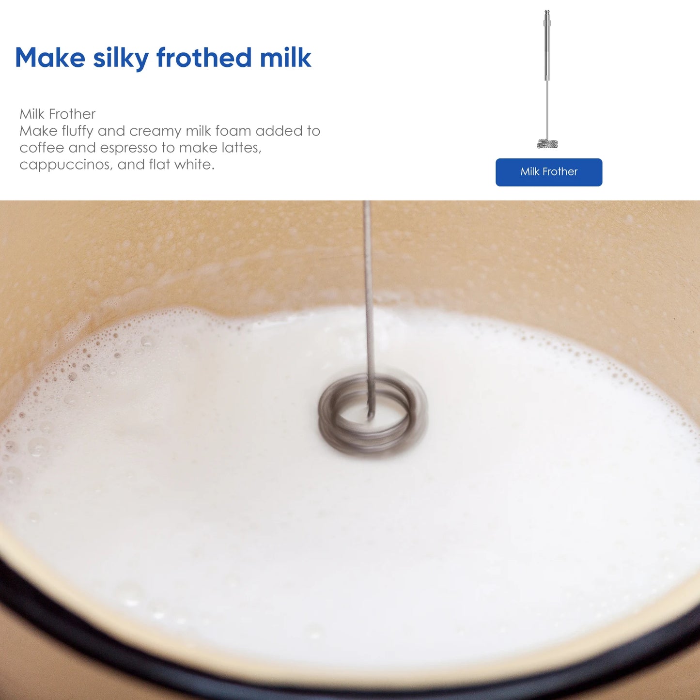 BioloMix 5 in 1 Immersion Hand Blender,1500W Blender with 304 Stainless Steel Blade, Food Processor, Smoothies
