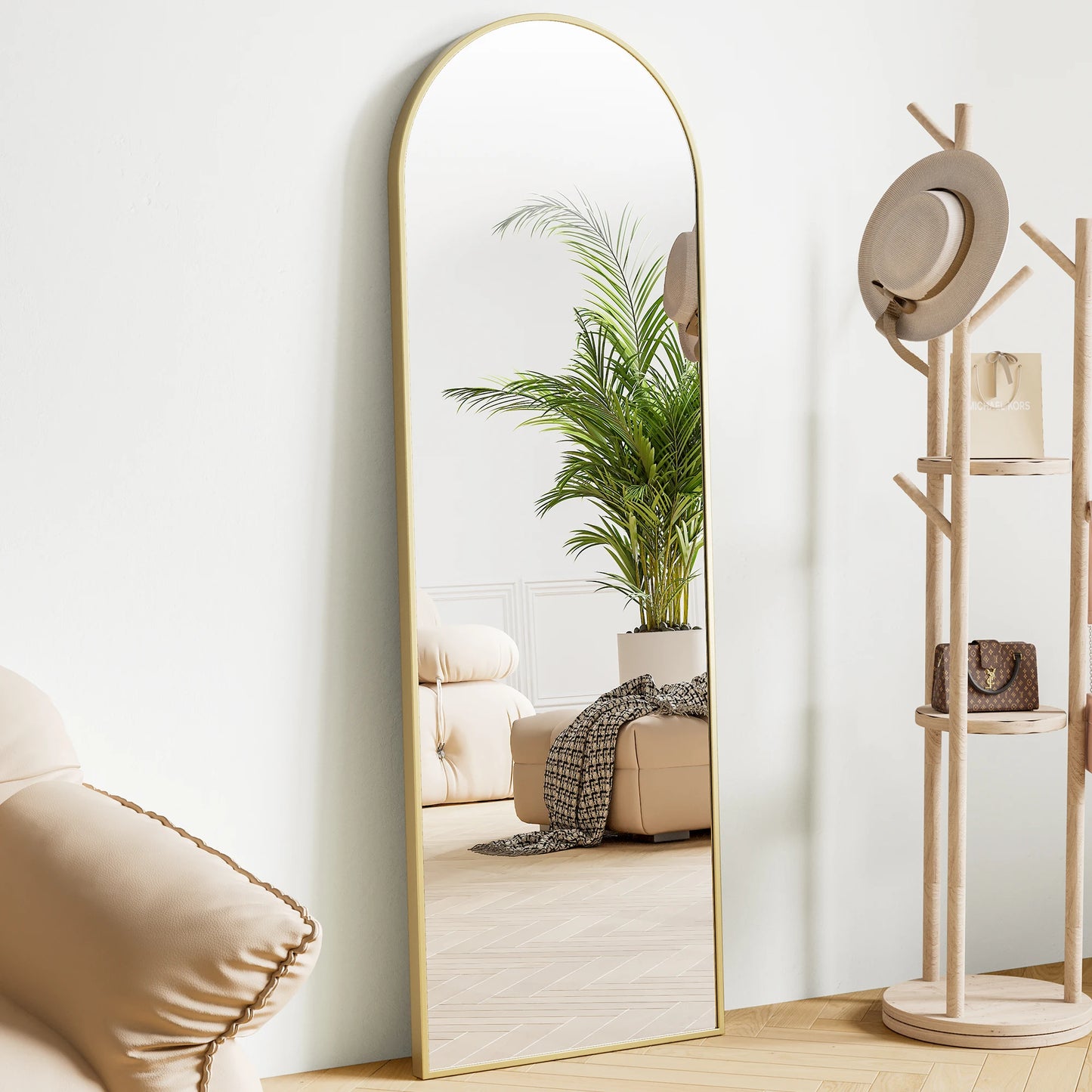 JHK 64"x21" Full Body Wall Mirror Standing Hanging or Leaning Wall-Mounted Mirrors