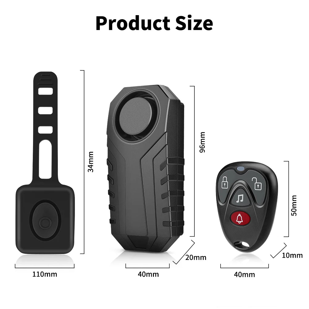 Elecpow Bike Anti Theft Alarm With Remote Rechargeable Waterproof Scooter Motorcycle Bicycle Security Protection Alarm System