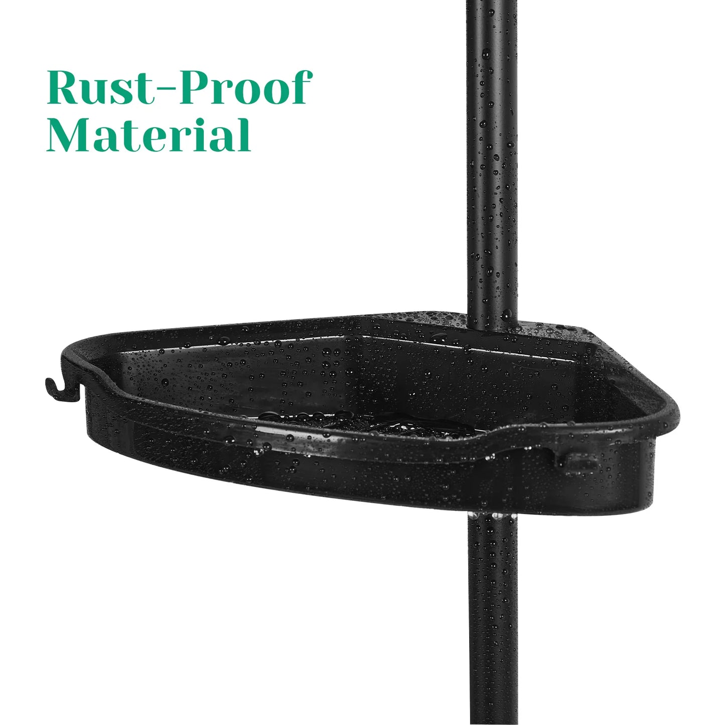 Four Tier Telescopic Corner Shower Storage Rack Organizer