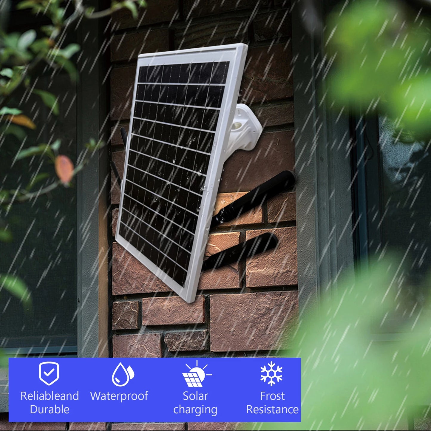 Solar Panel Powered Outdoor Wireless Router 15W 25600mAh 4G LTE Modem Router with SIM Card Slot for Outdoor Security Camera Etc