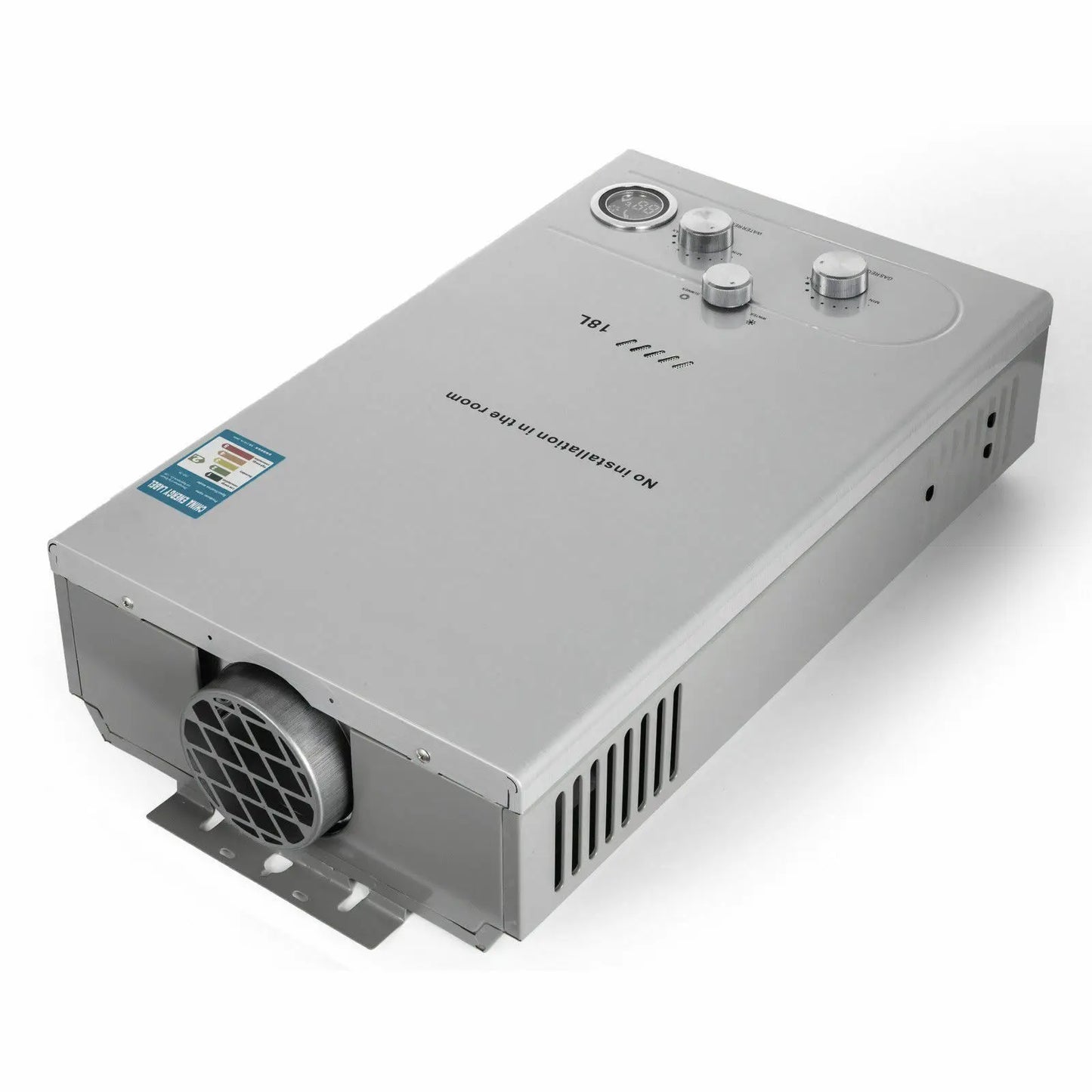 18L Hot Water Heater Propane Gas LPG/LNG On-Demand Tankless Water Heater Digital Home Bathroom Shower Head Instant Boil