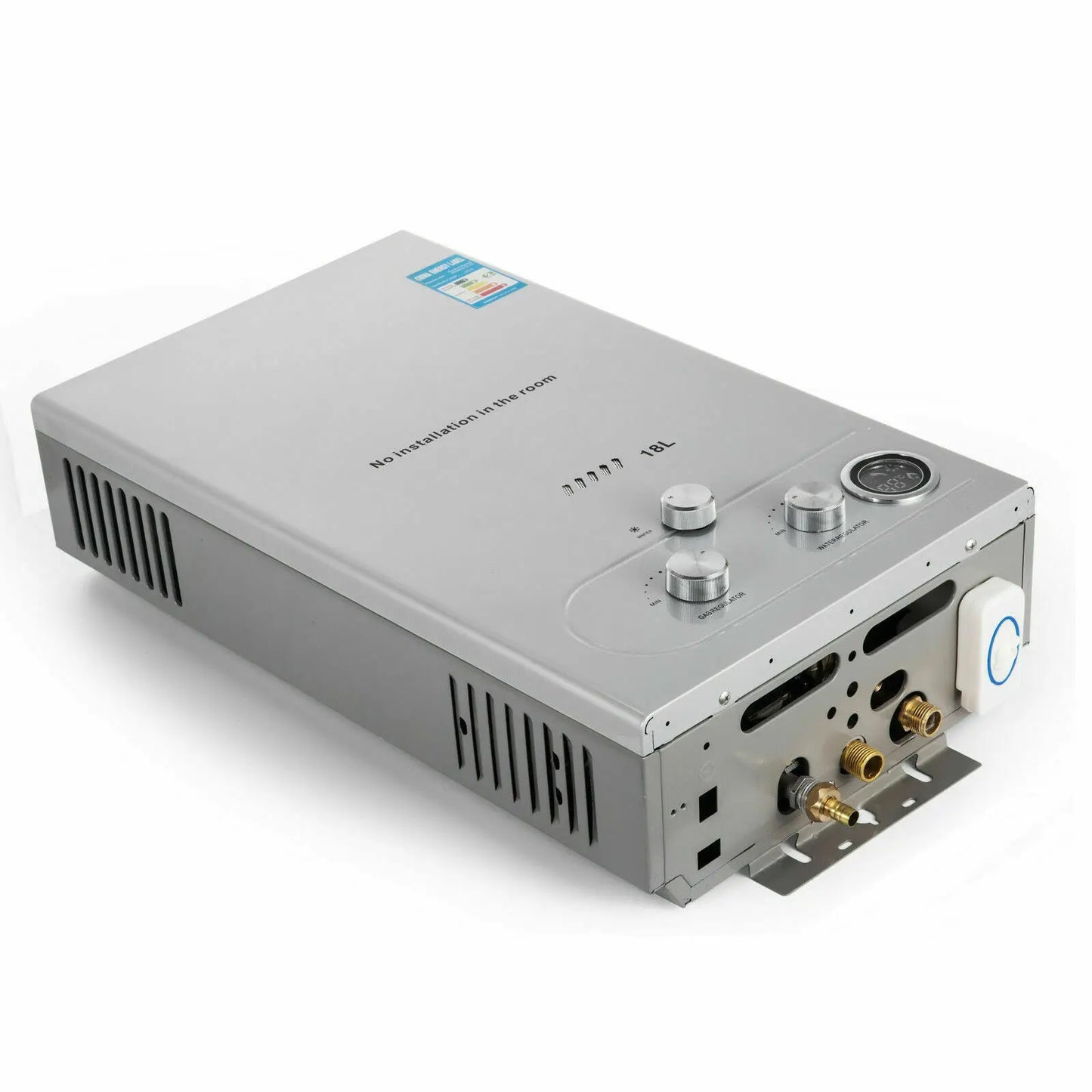 18L Hot Water Heater Propane Gas LPG/LNG On-Demand Tankless Water Heater Digital Home Bathroom Shower Head Instant Boil