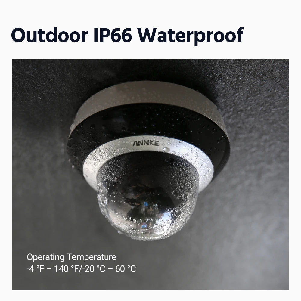 ANNKE 4MP PTZ IP Camera With 4X Optical Zoom AI Detection