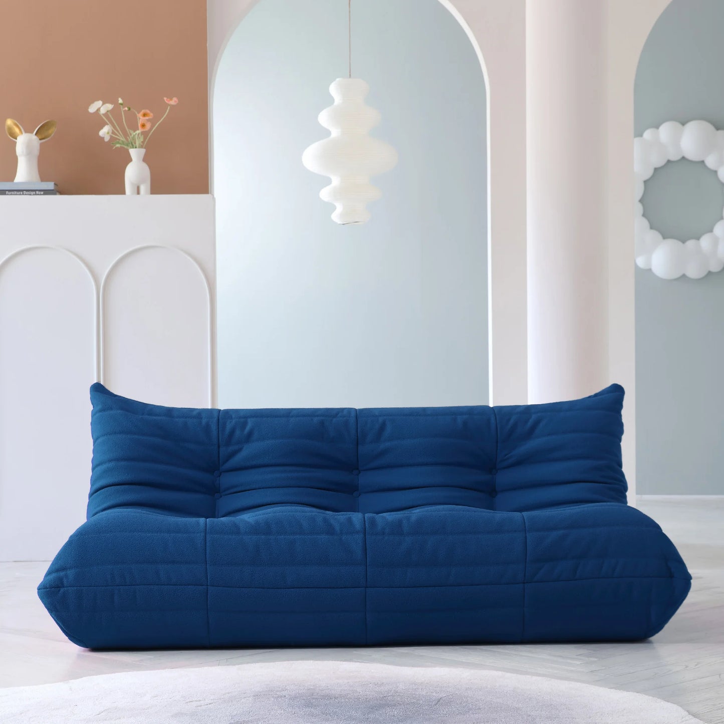 Teddy Fabric Bean Bag Sofas Comfy Lazy Floor Sofa Couch Soft Lounge Chairs