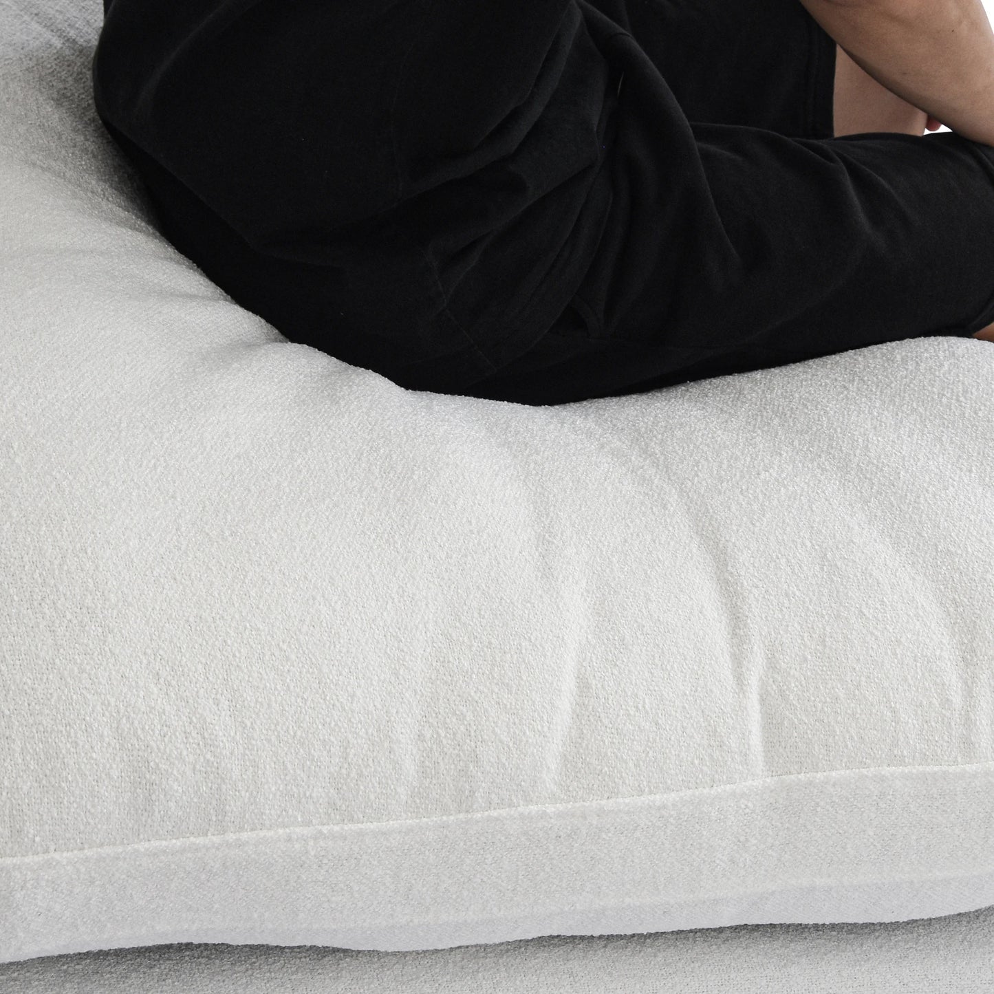 120.45" Cloud Modular Sectional Sofa Minimalist 3-Seats Sofa Couch Convertible Couch Deep Seat