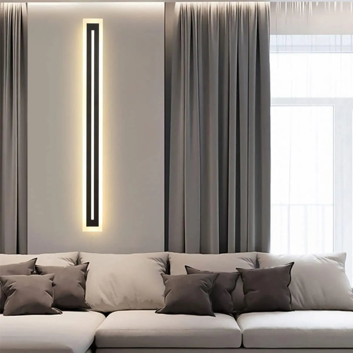 Outdoor Long Strip Modern LED Wall Lighting Fixture Lamps, Wall Sconce Fixture Wall lamp Elegant Frosted